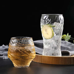 Tazza in vetro martellato creativo