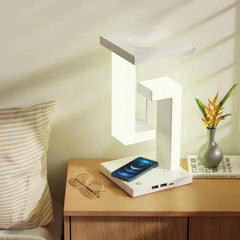 Lampada da tavolo sospesa con ricarica wireless