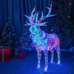 Lámpara de noche de alce navideño con sinfonía