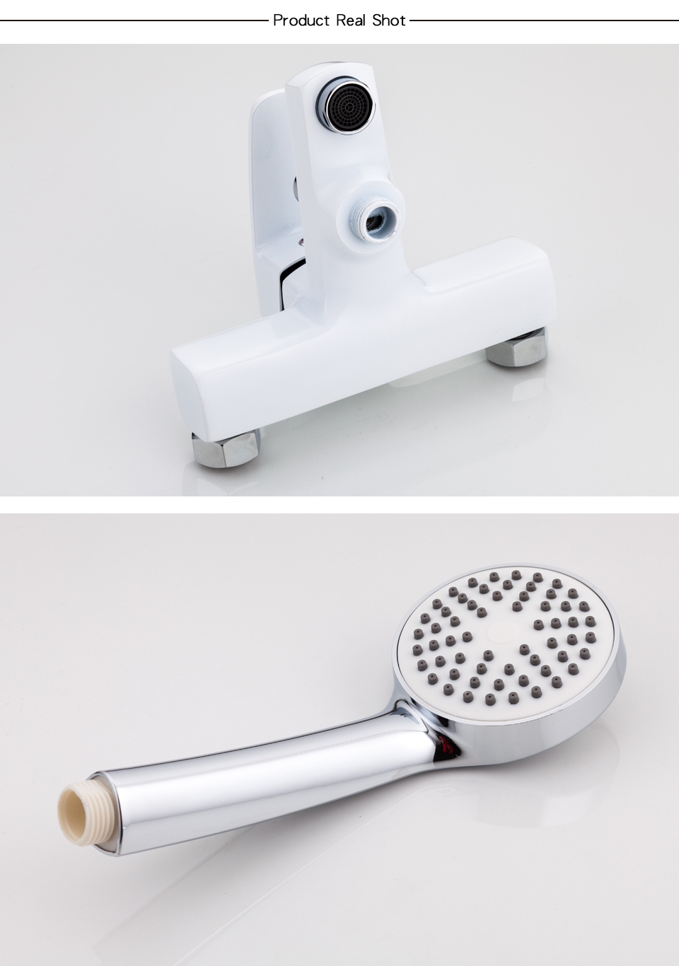 Robinet de lavabo de salle de bain blanc 10