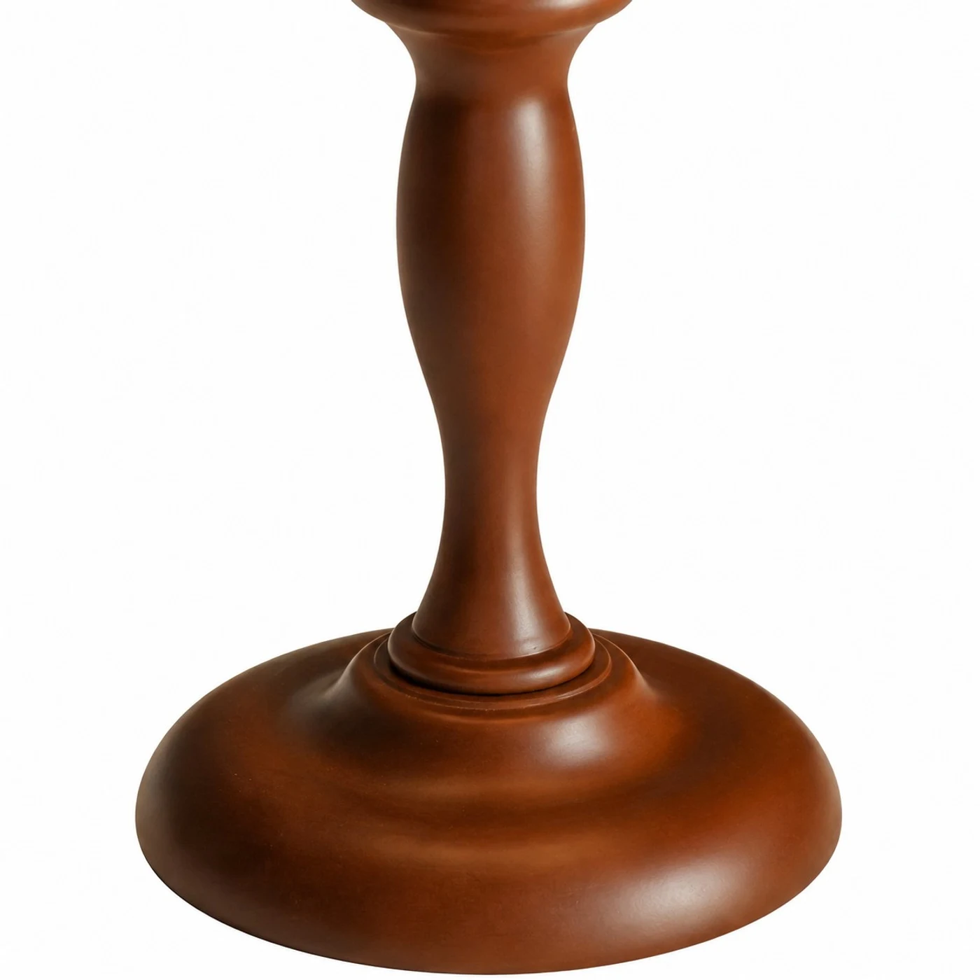 Wooden base and stem detail